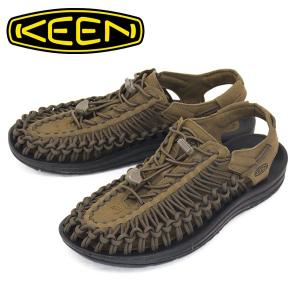 KEEN (キーン) 1023381 Men's UNEEK ユニーク サンダル DARK OLIVE/BLACK KN449｜threewoodjapan