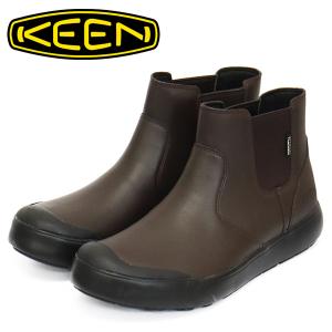 KEEN (キーン) 1027863 Women's ELENA CHELSEA WP エレナ チェルシー ウォータープルーフブーツ レディース BISONxBLACK KN707｜threewoodjapan