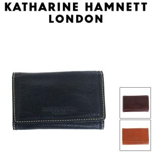 KATHARINE HAMNETT LONDON (キャサリンハムネット ロンドン) 490-58200 LINEMAN2 キーパスコイン入れ 全3色｜threewoodjapan