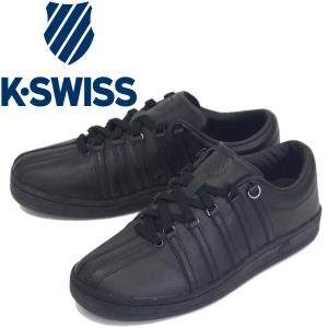 K-SWISS (ケースイス) 36022483 CLASSIC 88 クラシック 88 レザースニーカー 2KSU-088 BLACK/BLACK (ALL BLACK) KS037