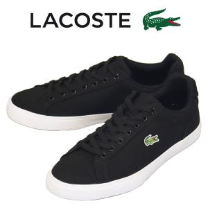 LACOSTE (ラコステ) CMA0054 LEROND PRO BL 123 1 CMA キャンバススニーカー 312ブラックxホワイト LC298｜threewoodjapan