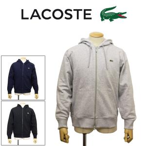 LACOSTE (ラコステ) SH6923 プレミアム スウェット ジップフーディー 全3色 LC333CAグレー 4-M｜threewoodjapan