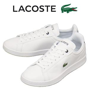 LACOSTE (ラコステ) 45SMA0110 CARNABY PRO BL23 1 SMA レザースニーカー 042 WHT/NVY LC331｜threewoodjapan