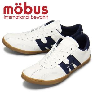 mobus (モーブス) M-2101T-1000 NEW MUNSTER ニューミュンスター レザースニーカー WHT/NAVY MBS001｜threewoodjapan