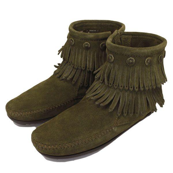 sale セール MINNETONKA(ミネトンカ) Double Fringe Side Zip ...