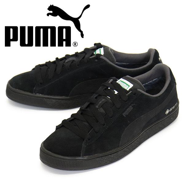 PUMA (プーマ) 393172 スウェード GORE-TEX スニーカー 01 PUMA BLA...