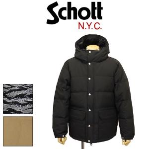 sale セール Schott (ショット) 2253002 CLASSIC HOODED DOWN JKT クラシック フード ダウンジャケット 全3色｜threewoodjapan