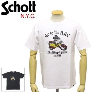 sale セール Schott (ショット) 3103135 DISNEY T-SHIRT GO TO THE N.Y.C. ディズニー Tシャツ 全2色