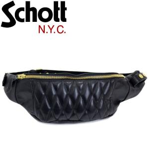 Schott N.Y.C ショットダイヤモンドキルト・パデッド ショルダー