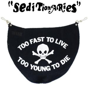 SEDITIONARIES by 666 (セディショナリーズ) TOO FAST TO LIVE BUM FLAP (トゥーファストトゥリブ バムフラップ) ブラック STA0003｜threewoodjapan