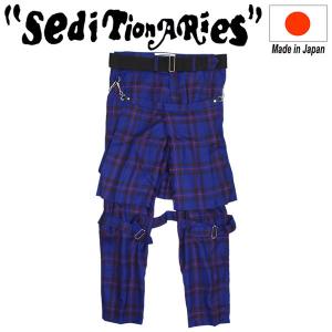 SEDITIONARIES by 666 (セディショナリーズ) STP0002 Bondage Trousers ボンデッジトラウザーズ ボンテージパンツ ブルータータン｜threewoodjapan