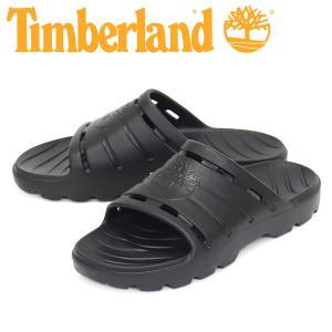 Timberland (ティンバーランド) A5W6H GET OUTSIDE SLIDE スライドサンダル Black TB515｜threewoodjapan