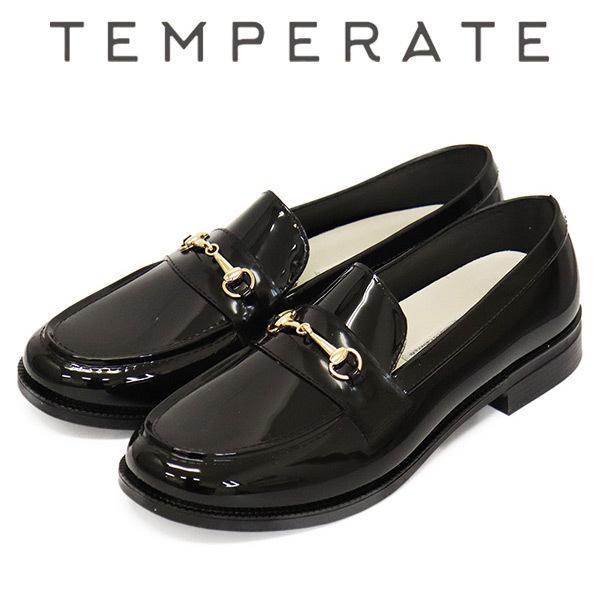 TEMPERATE (テンパレイト) JACOB レインビットローファー レインシューズ BLACK...