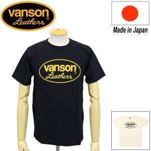 VANSON (バンソン) OVAL T-SHIRT オーバル Tシャツ 日本製 全2色｜threewoodjapan