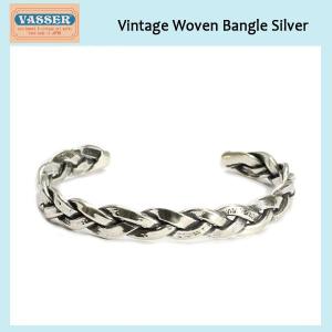 VASSER(バッサー)Vintage Woven Bangle Silver(ヴィンテージウーブンバングルシルバー)｜threewoodjapan