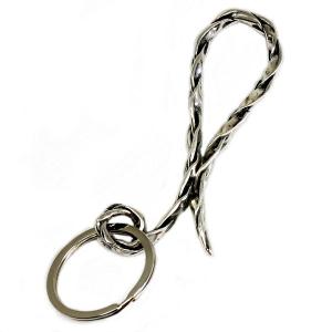 VASSER(バッサー)Vintage Woven Key Chain Silver(ビンテージウーブンキーチェーンシルバー)｜threewoodjapan