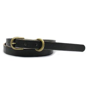 VASSER(バッサー)Classic Narrow Belt Black Leather(クラシックナローベルトブラックレザー)｜threewoodjapan