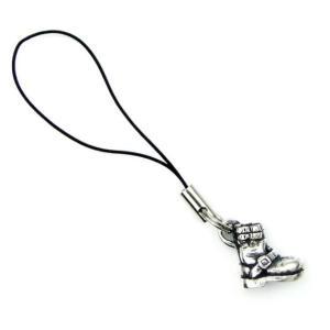 VASSER（バッサー） Biker Boot Phone Strap Silver(バイカーブーツ携帯ストラップ・スマートフォンピアス シルバー)｜threewoodjapan