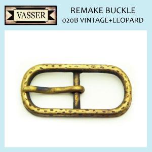 sale セール VASSER（バッサー）Remake Buckle 020B Vintage＋Leopard(リメイクバックル020B ビンテージ＋ヒョウ柄)20mm｜threewoodjapan