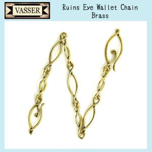 sale セール VASSER（バッサー）Ruins Eye Wallet Chain 〜The Loop of Time〜 47cm(ルインズアイウォレットチェーン) Brass｜threewoodjapan