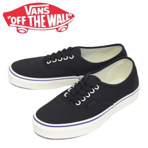 VANS (ヴァンズ バンズ) VN0A348A40K Authentic オーセンティック スニーカー (Retro Cali) Raven/Spectrum Blue VN352｜threewoodjapan