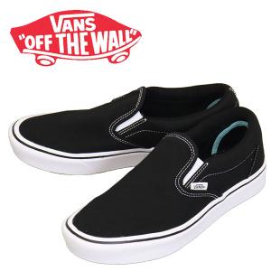 VANS (ヴァンズ バンズ) VN0A3WMDVNE Ua Comfycush Slip-On スリッポン スニーカー (Classic) Black x True Whit VN532｜threewoodjapan