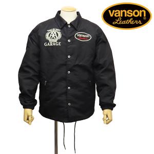 VANSON (バンソン) 885V348 CUSTOM COACH JACKET カスタムコーチジャケット 99BLACK