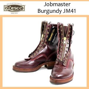 Wescoウエスコ Jobmaster, Burgundy, Leather Lining Thinsulate, 10height, 705sole, Western Toe, Lace in Zipper, JM41｜threewoodjapan
