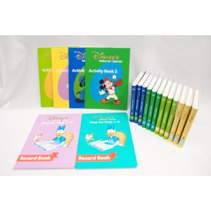 DWE ディズニー英語システム Step by step DVD12枚 アクティヴィティブック 4冊 Record Book 2冊 △WZ864｜thrift-webshop