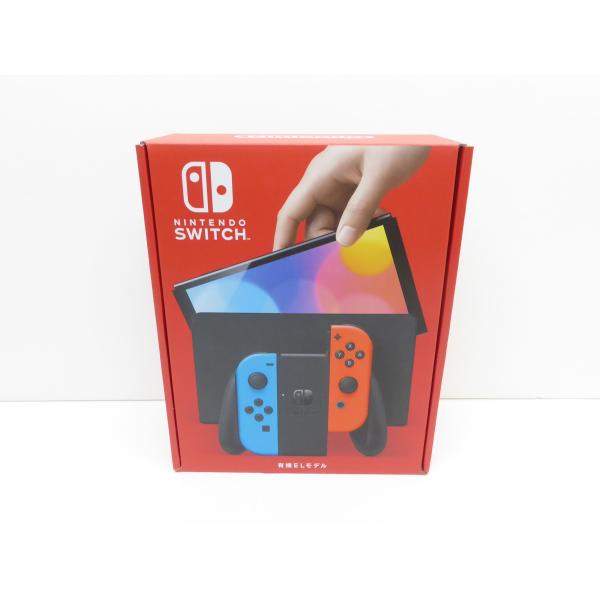 未使用品 Nintendo Switch 有機ELモデル Joy-Con(L) ネオンブルー/(R)...