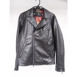 BLACK LABEL CRESTBRIDGE ブラックレーベルクレストブリッジ フェイクレザーダブルライダースジャケット SIZE:M 中古 メンズ ∴WF1757