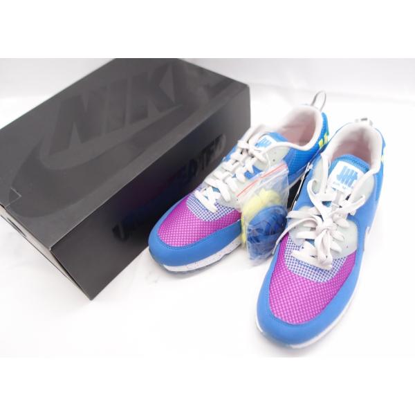 美品 NIKE ナイキ × UNDEFEATED AIR MAX 90 PACIFIC BLUE C...