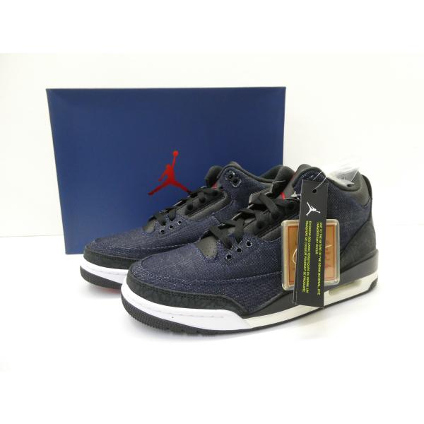 未使用 ナイキ NIKE × Levis AIR JORDAN 3 RTR LSC INDIGO S...