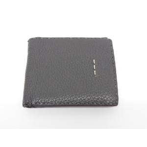 CELINE（セリーヌ） マカダム柄 二つ折り財布 ブラウン系 レディース