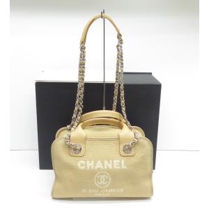 CHANEL シャネル ドーヴィル ボーリングバッグ 鞄 △WP1815｜thrift-webshop