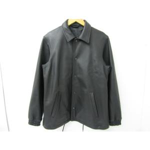 MORGAN HOMME モルガン オム レザー カバーオール レザージャケット 羊革 SIZE:M...