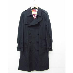 CELINE セリーヌ トレンチコート ウール ポリエステル ブラック #46