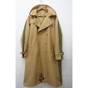 GUCCI × adidas グッチ アディダス コラボ ダブルブレスト コート ロング ジャケット 715844 Z8A77 サイズ：46 ∩FG7669