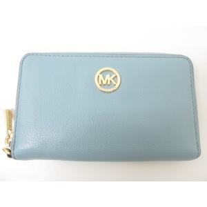 《レディース財布》MICHAEL KORS マイケルコース ラウンドファスナー財布 スマホ入れ【中古】｜thrift-webshop