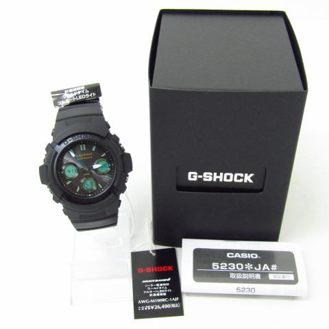 未使用 CASIO カシオ G-SHOCK G-ショック AWG-M100RC タフソーラー アナデ...