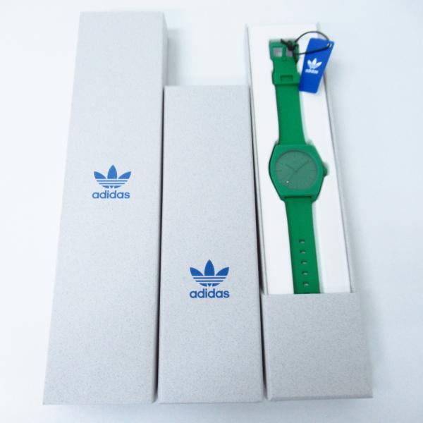 未使用 adidas アディダス DNS1027 GREEN クォーツ腕時計 ▼AC18866