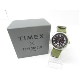 未使用品 TIMEX タイメックス TODD SNYDER コラボモデル アナログ時計 箱付 ☆AC23454