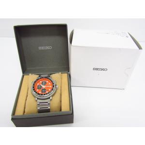 SEIKO セイコー クロノグラフ パンダ オレンジ文字盤 通称：イタリアンツナ Y187-7A30 腕時計 ▼AC24909｜thrift-webshop