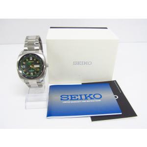 SEIKO セイコー リクラフオートマティック 自動巻き 腕時計 アナログ ステンレス GRN SLV 7s26-04B0 ▼AC24910｜thrift-webshop