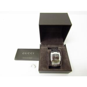 【ポーチ付】 GUCCI グッチ レディース 腕時計 7700L スクエア 稼働 GUCCI（グッチ） 腕時計 7700L ステンレススチール シルバー ホワイト