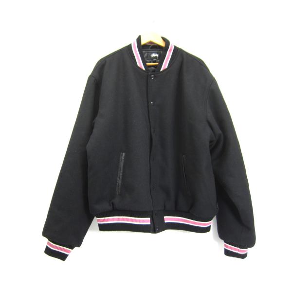 STUSSY ステューシー stussy s talk melton varsity jacket ...