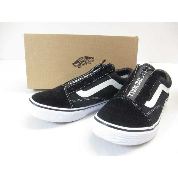 美品!! VANS バンズ OLD SKOOL DX ZIP V36CL+ZIP2 26.5cm ス...