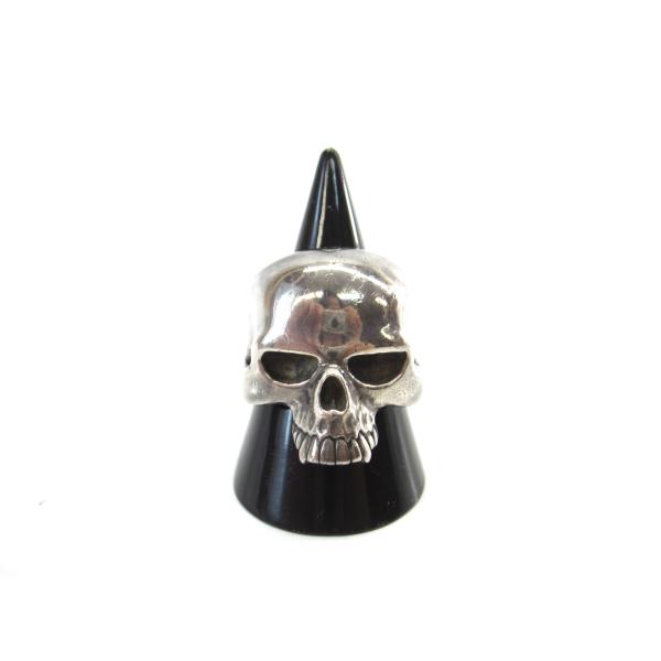 CRAZY PIG DESIGNS クレイジーピッグ Large Evil Skull Ring ラ...