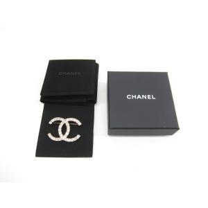 CHANEL シャネル ブローチ メタル ストラス CCマーク ゴールド ラインストーン ∠UP37...