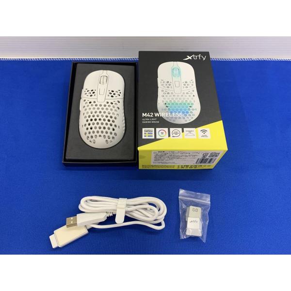 Xtrfy エクストリファイ M42 RGB WIRELESS WHITE ワイヤレス ゲーミングマ...